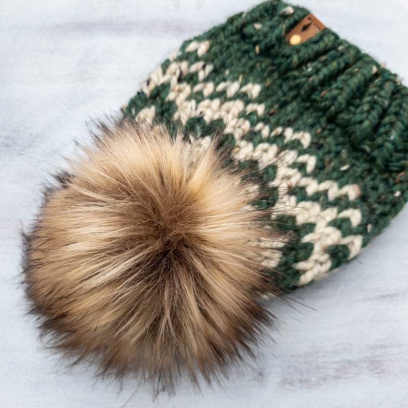 Mountain Beanie (Fir/Oatmeal) | 6-12 Months