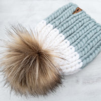 Luxe Line Nokhu Beanie (Duck Egg Blue) | 3-6 Months