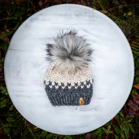 Classic Beanie (Granite/Wheat) | 3-6 Months