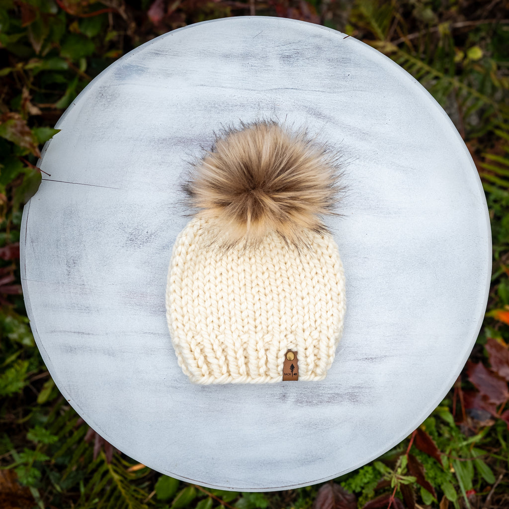 Classic Beanie (Ivory) | 3-6 Months