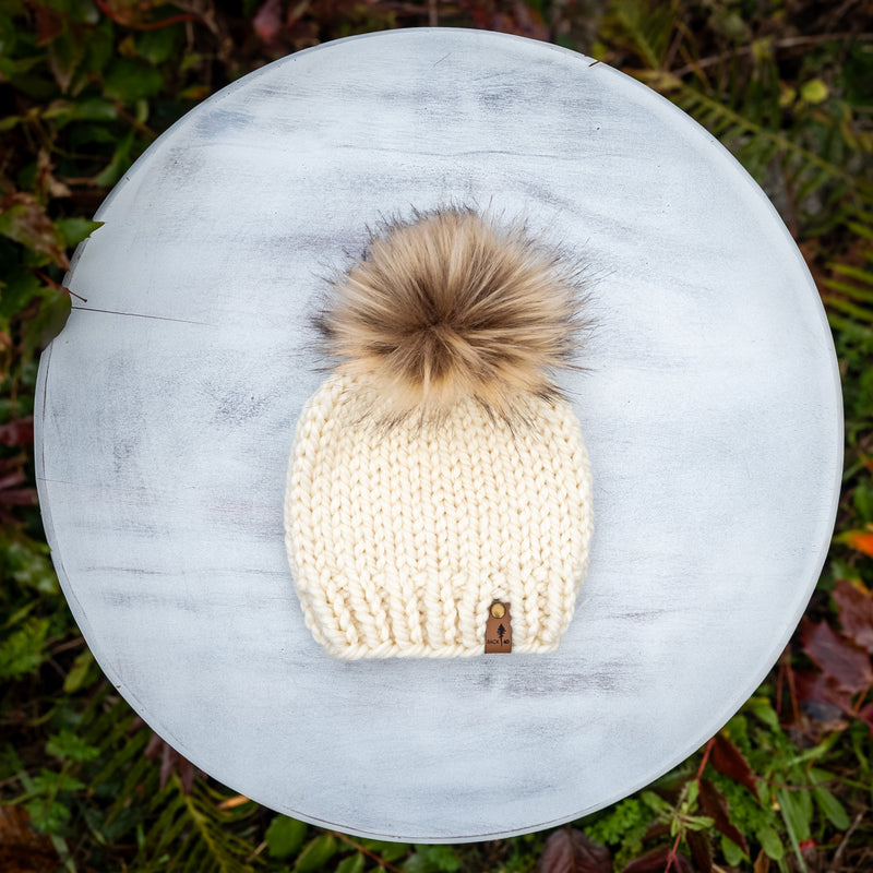 Classic Beanie (Ivory) | 3-6 Months