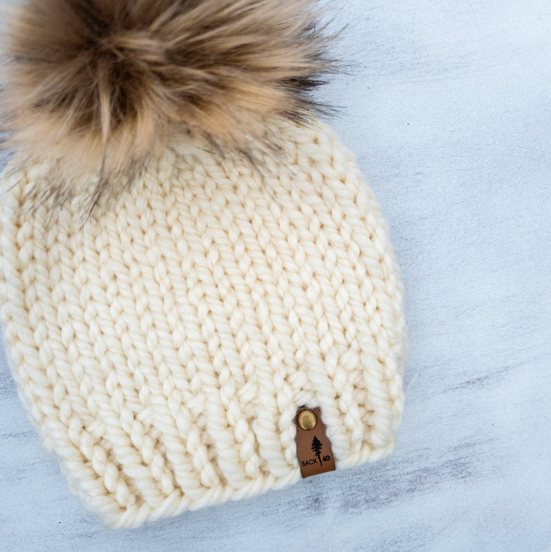 Classic Beanie (Ivory) | 3-6 Months