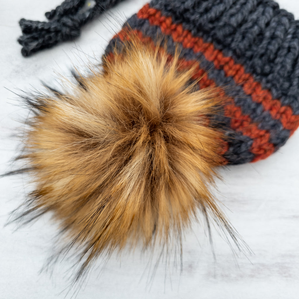 Classic Bonnet (Charcoal/Spice) | 0-6 Months