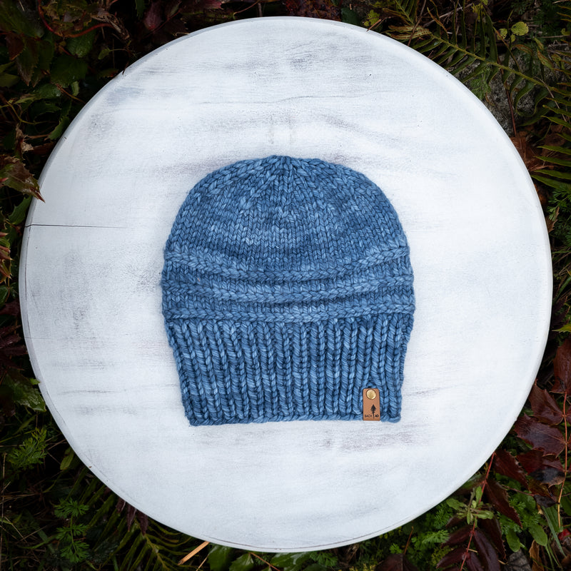 Luxe Line Autumn Winds Beanie (Stone Blue) | Adult