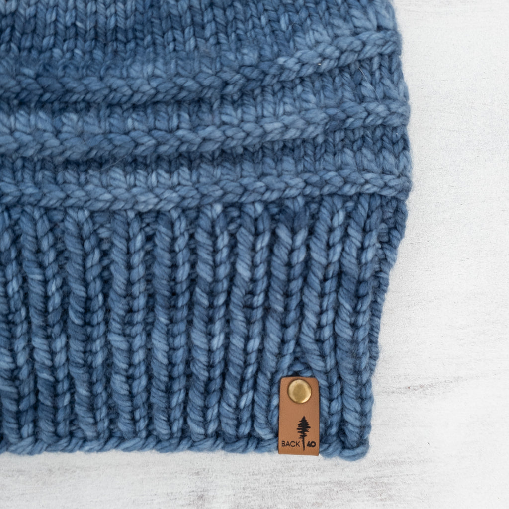 Luxe Line Autumn Winds Beanie (Stone Blue) | Adult