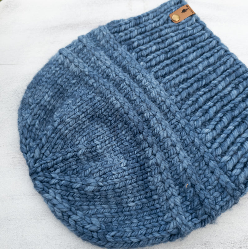 Luxe Line Autumn Winds Beanie (Stone Blue) | Adult