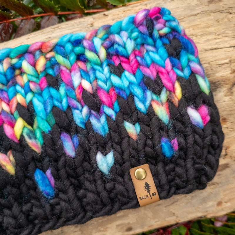 Luxe Line Primaveral Headband | Black/Sweet Emotion