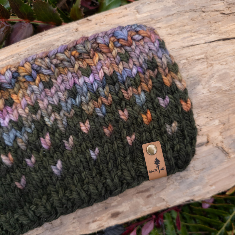 Luxe Line Primaveral Headband | Olive/Piedras