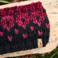 Luxe Line Primaveral Headband | Black/Red