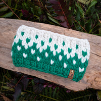 Luxe Line Primaveral Headband | Emerald Green/Ivory