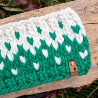 Luxe Line Primaveral Headband | Emerald Green/Ivory