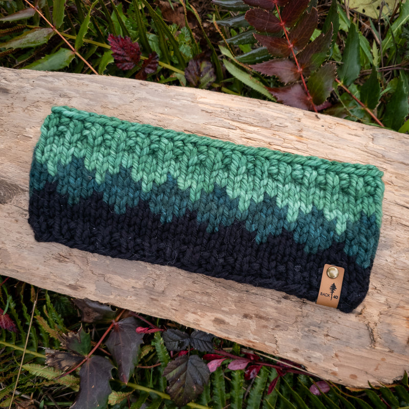 Luxe Line Ombre Headband | Black/Green