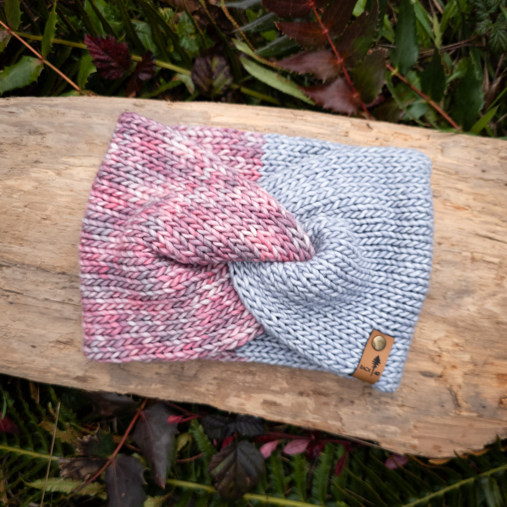 Luxe Line Twist Headband | Pink Frost/Polar Morn