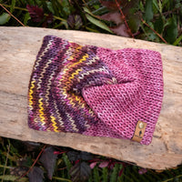 Luxe Line Twist Headband | Currant/English Rose