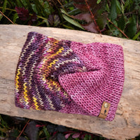 Luxe Line Twist Headband | Currant/English Rose