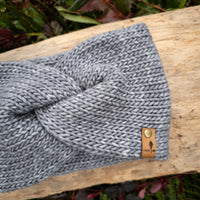 Luxe Line Twist Headband | Grey Frost