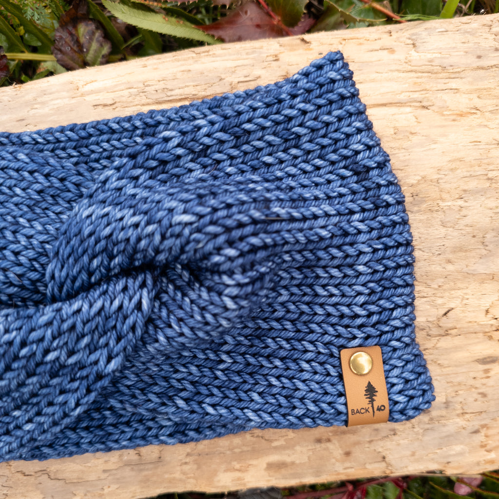 Luxe Line Twist Headband | Blue Jean