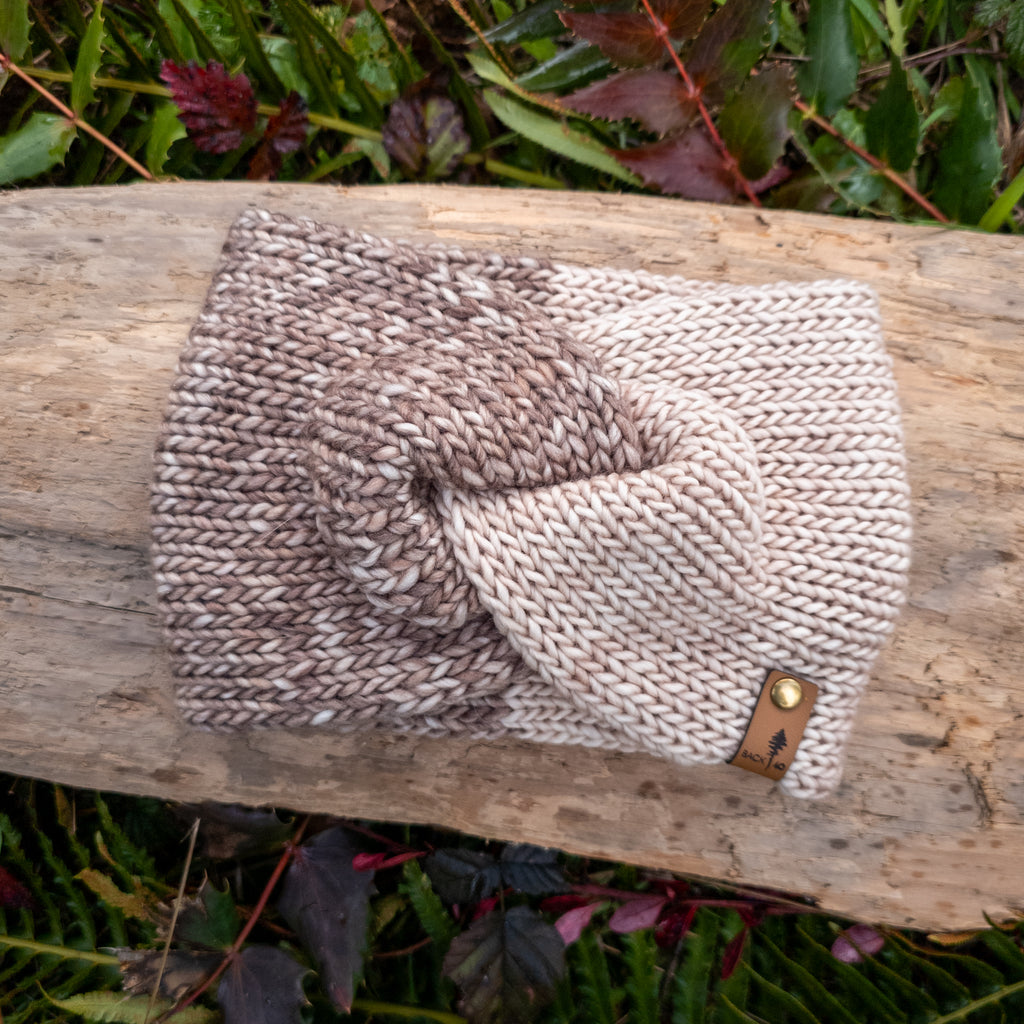 Luxe Line Twist Headband | Sand Bank/Taupe