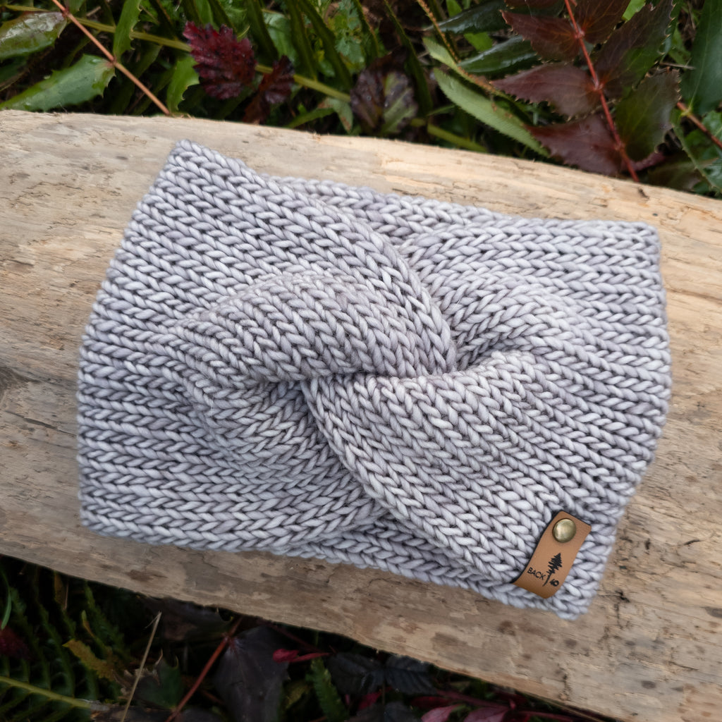 Luxe Line Twist Headband | Taupe Frost