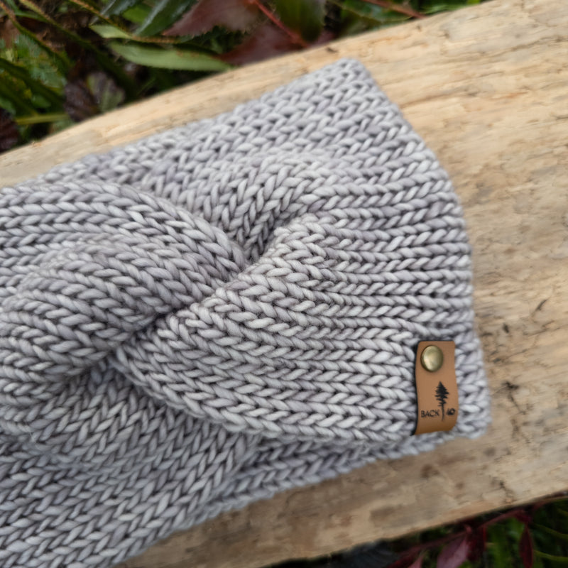 Luxe Line Twist Headband | Taupe Frost