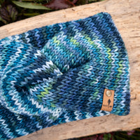 Luxe Line Twist Headband | Aqua