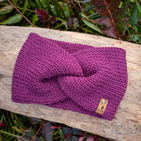 Luxe Line Twist Headband | Wine