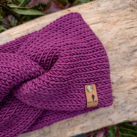 Luxe Line Twist Headband | Wine