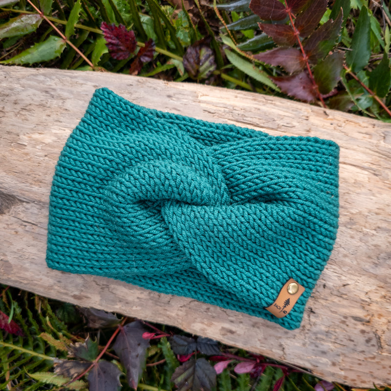 Luxe Line Twist Headband | Kelly Green