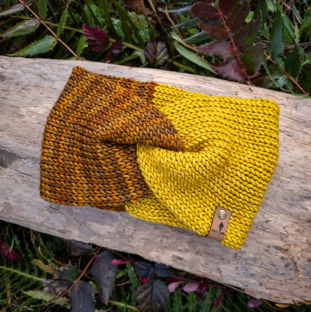 Luxe Line Twist Headband | Glitter/Frank Ochre