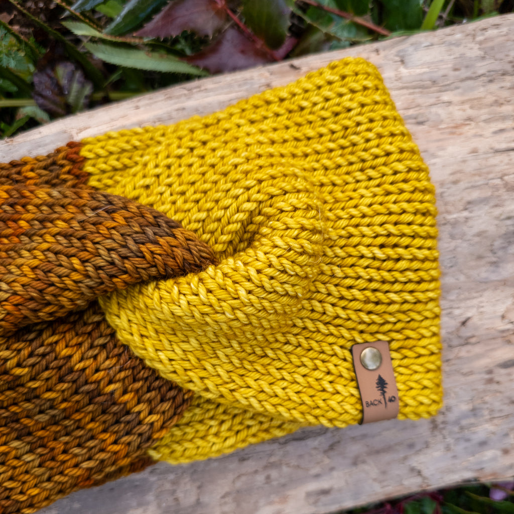 Luxe Line Twist Headband | Glitter/Frank Ochre