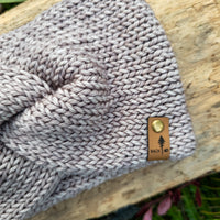 Luxe Line Twist Headband | Simple Taupe