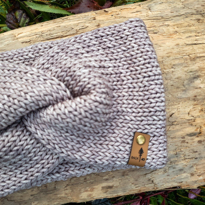 Luxe Line Twist Headband | Simple Taupe