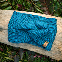 Classic Line Twist Headband |  Peacock
