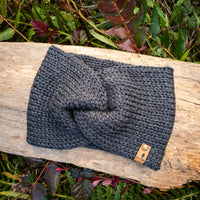 Classic Line Twist Headband |  Charcoal