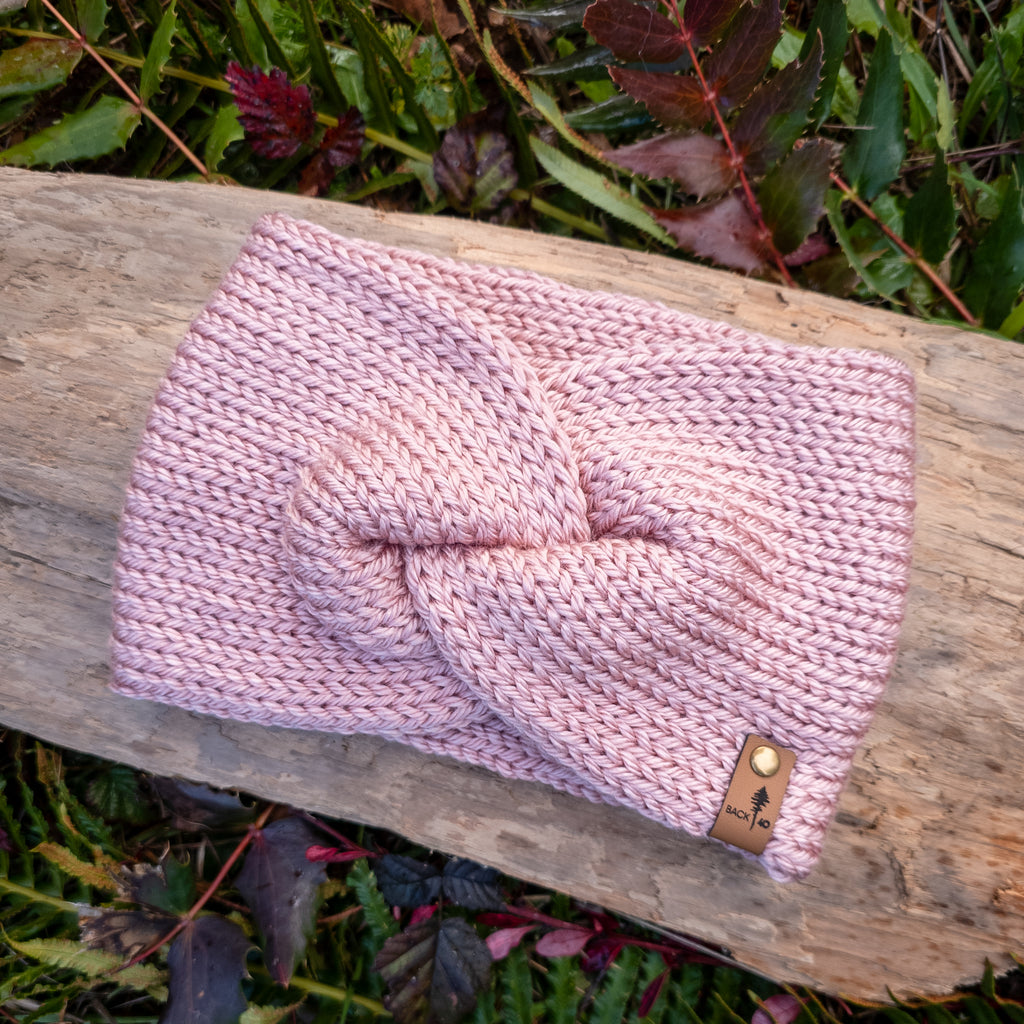 Classic Line Twist Headband | Blush
