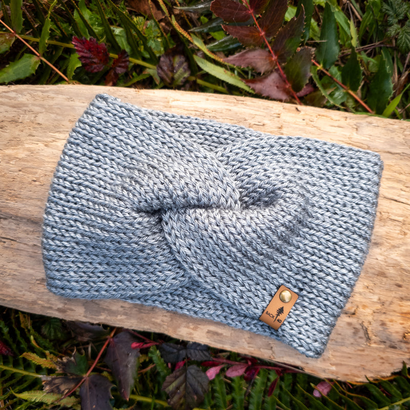 Classic Line Twist Headband | Slate