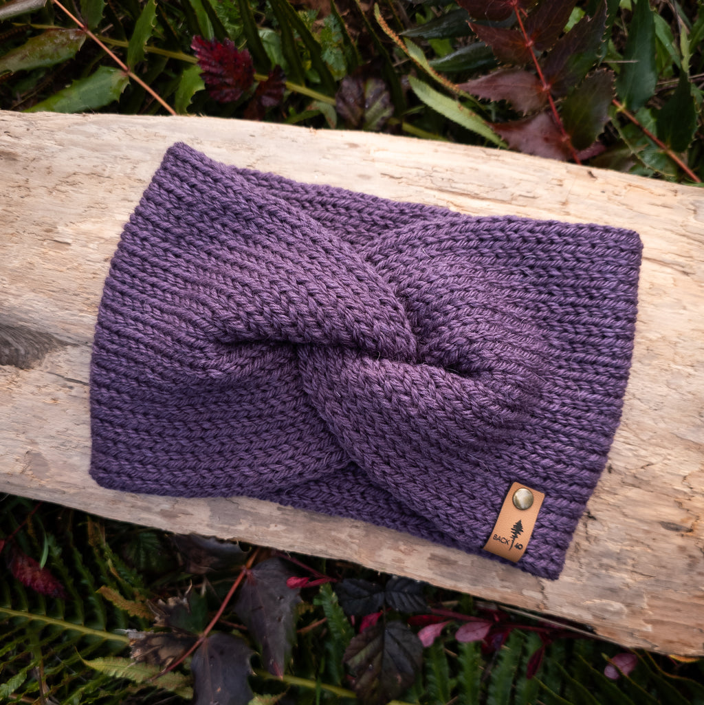 Classic Line Twist Headband | Grape