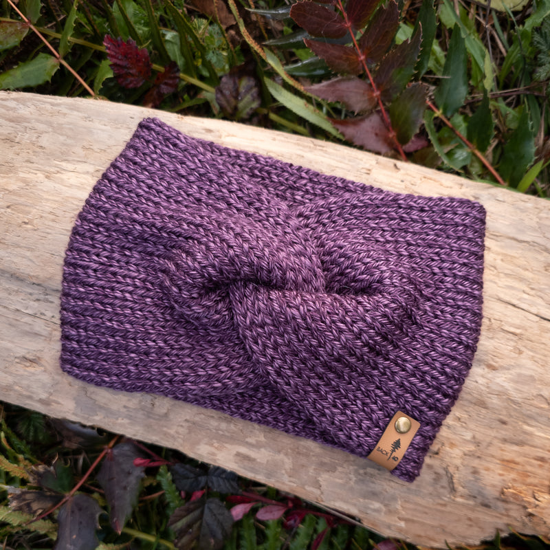 Classic Line Twist Headband | Purple Heather