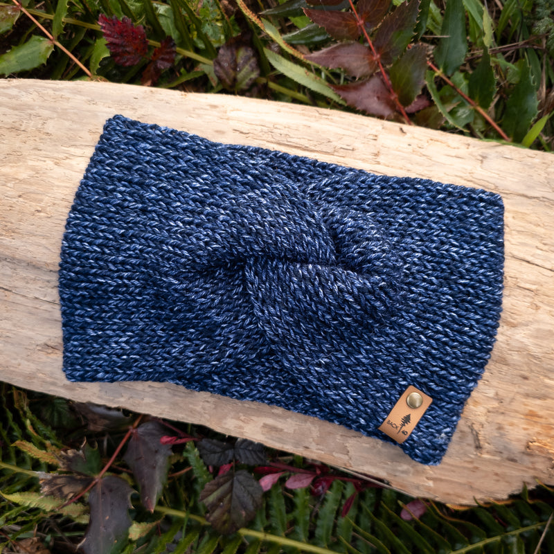Classic Line Twist Headband | Blue Jeans