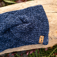 Classic Line Twist Headband | Blue Jeans
