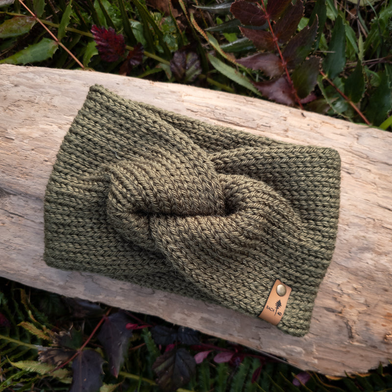 Classic Line Twist Headband | Olive