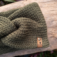 Classic Line Twist Headband | Olive