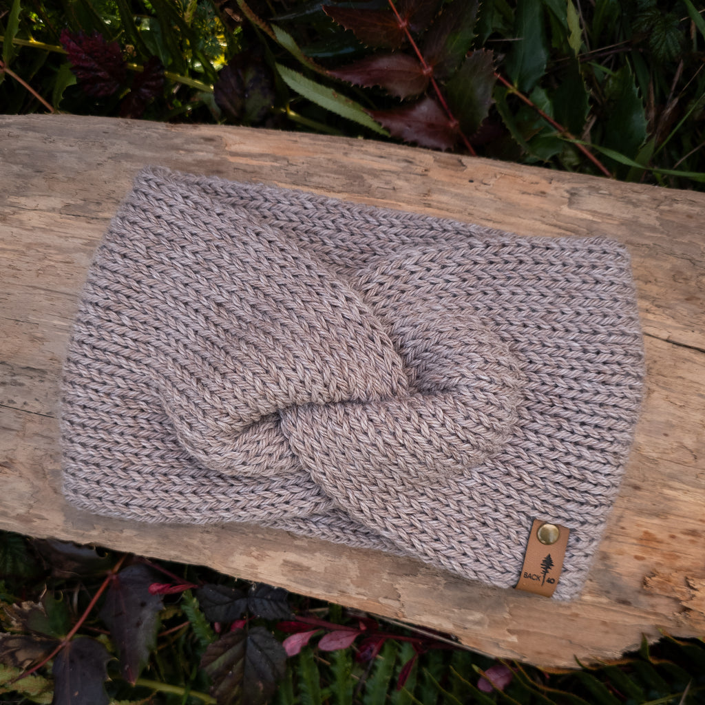 Classic Line Twist Headband | Mushroom