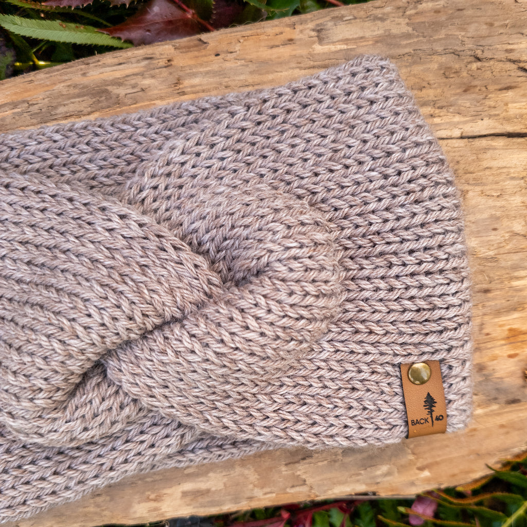 Classic Line Twist Headband | Mushroom