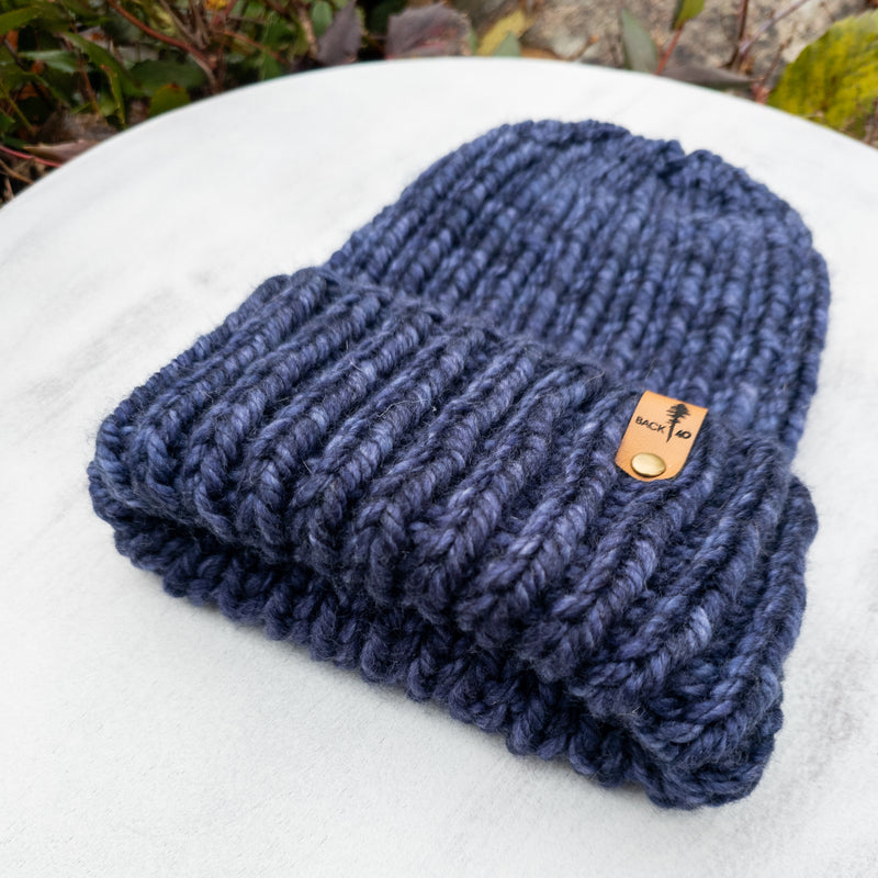 Luxe Line Folded Brim Beanie (Paris Night) | Adult