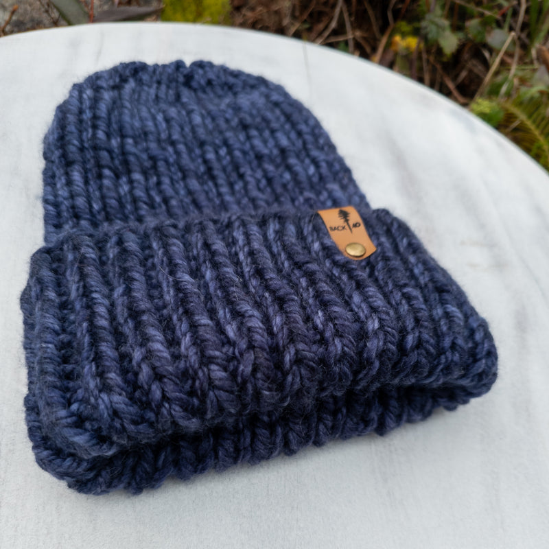 Luxe Line Folded Brim Beanie (Paris Night) | Adult