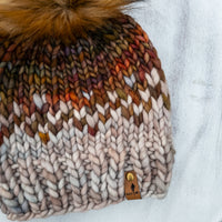 Luxe Line Mountain Beanie (Piedras/Whole Grain) | 3-9 Years