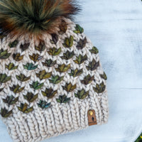 Luxe Line Lotus Flower Beanie (Fog/Arequita) | Adult