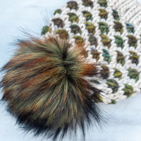 Luxe Line Lotus Flower Beanie (Fog/Arequita) | Adult