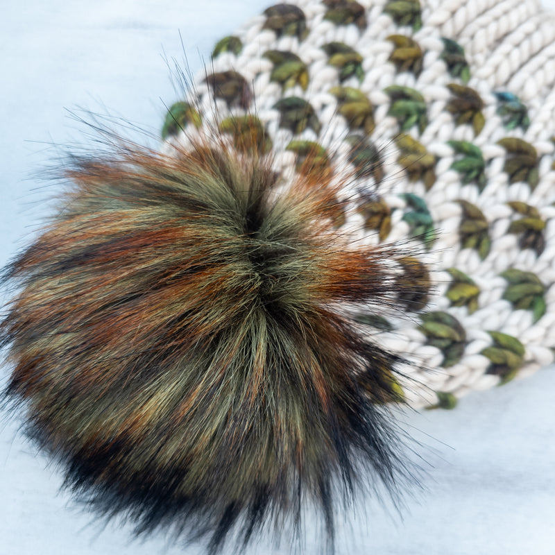 Luxe Line Lotus Flower Beanie (Fog/Arequita) | Adult